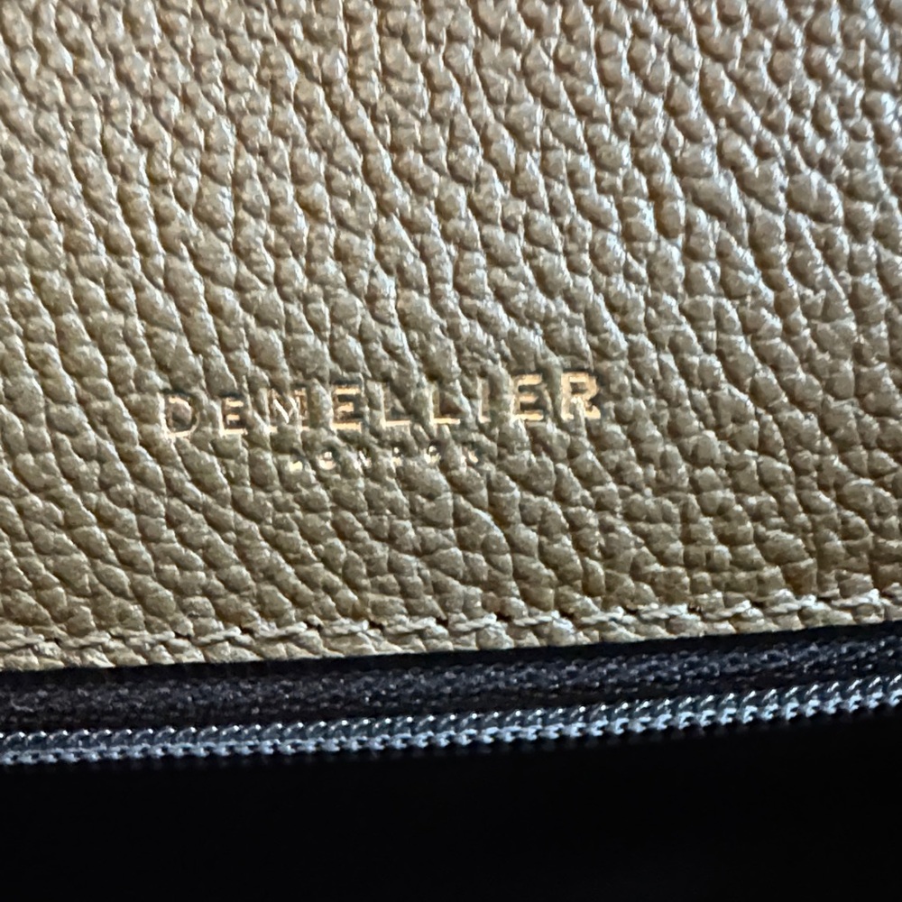 DeMellier Khaki Leather Crossbody Bag - Picture 3 of 3